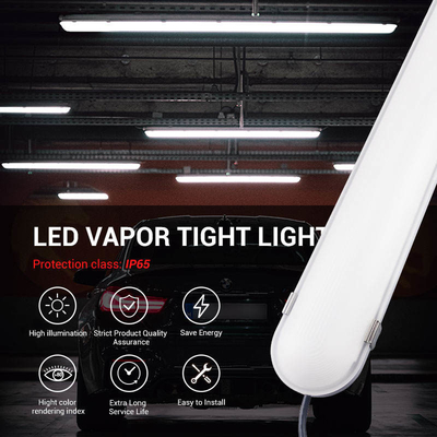 4ft CCT Changed Waterproof Beam Lights Ip65 led linear vapor proof luminaire tr-iproof lamp