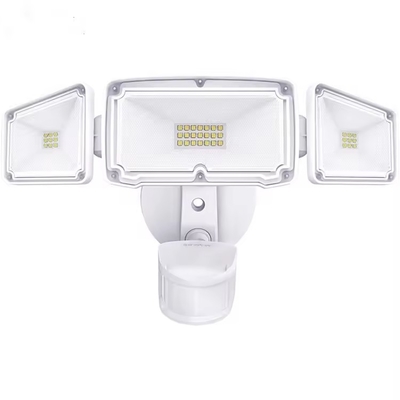 20w 28w 39w Garden 3 Head Led Security Lights Motion Sensor Outdoor Adjustable Led Flood Light Ip67 For Outdoor