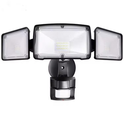 20w 28w 39w Garden 3 Head Led Security Lights Motion Sensor Outdoor Adjustable Led Flood Light Ip67 For Outdoor