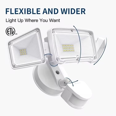 20w 28w 39w Garden 3 Head Led Security Lights Motion Sensor Outdoor Adjustable Led Flood Light Ip67 For Outdoor