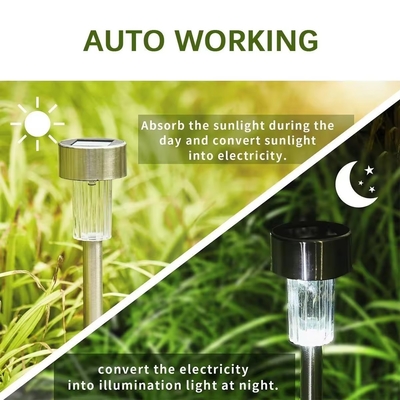 Ip65 12V Outdoor Flood Fixture Pole Brightest 5W Modern Stainless Steel Led Solar Garden Light