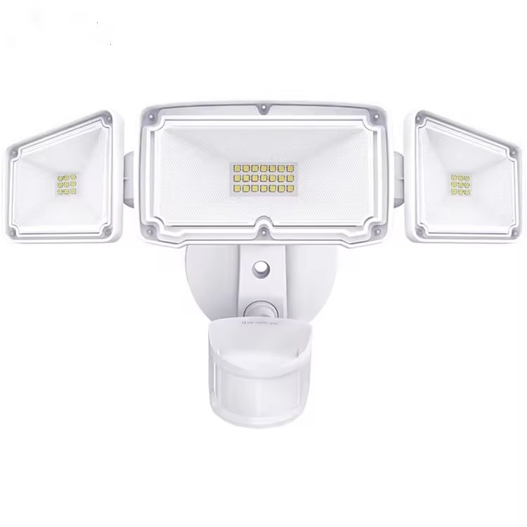 20w 28w 39w Garden 3 Head Led Security Lights Motion Sensor Outdoor Adjustable Led Flood Light Ip67 For Outdoor