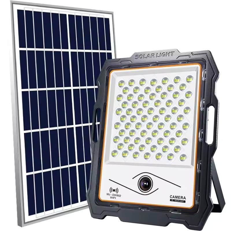 Outdoor Lights 200w 100 Watts Waterproof Portable 2.4g Wifi Remote Control Cctv Camera 300w Led Solar Flood lights