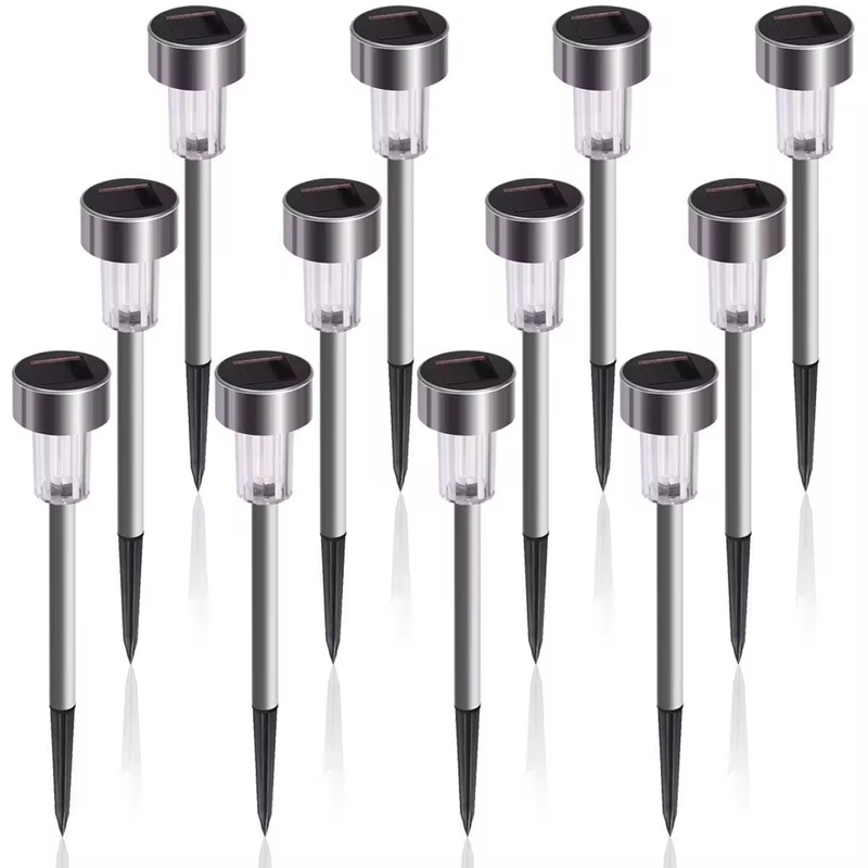 Ip65 12V Outdoor Flood Fixture Pole Brightest 5W Modern Stainless Steel Led Solar Garden Light