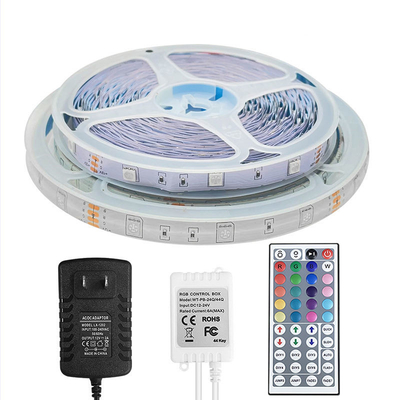 5050 LED Chip Color Changing Indoor Light 2700K-6500K RGB LED Strip 5W-20W