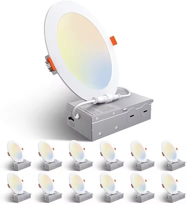 9W 12W 4inch 6 Inch 3CCT 5CCT Selectable Ultra-Thin LED Retrofit Recessed Ceiling Panel Down Light